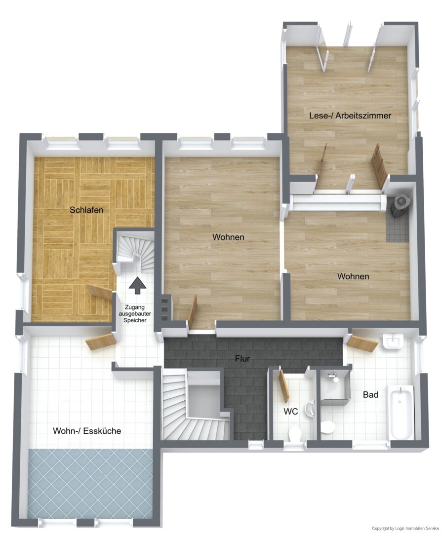 Grundriss 3D OG