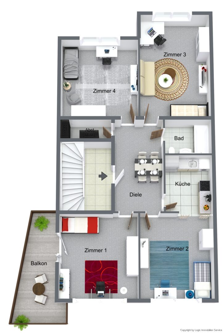 Grundriss 3D