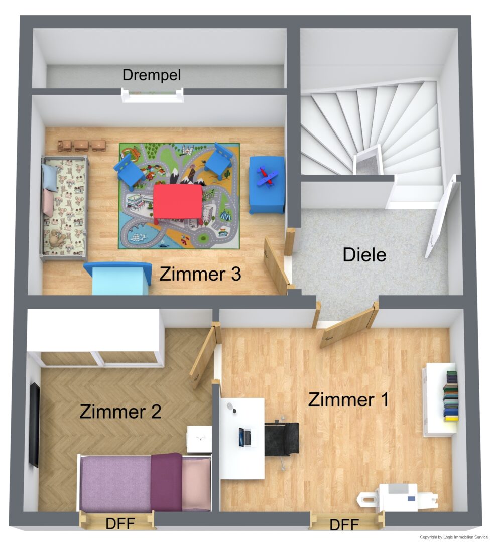 Grundriss 3D DG