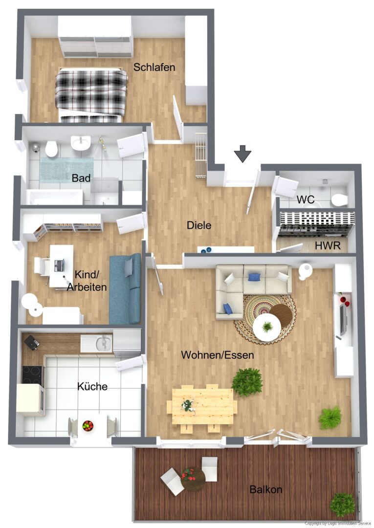 Grundriss 3D