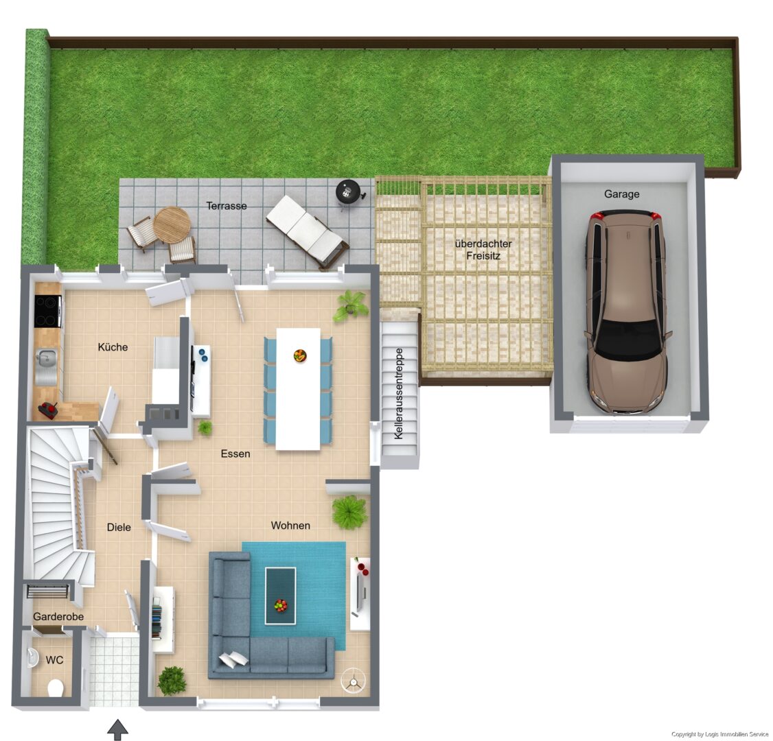 Grundriss EG 3D