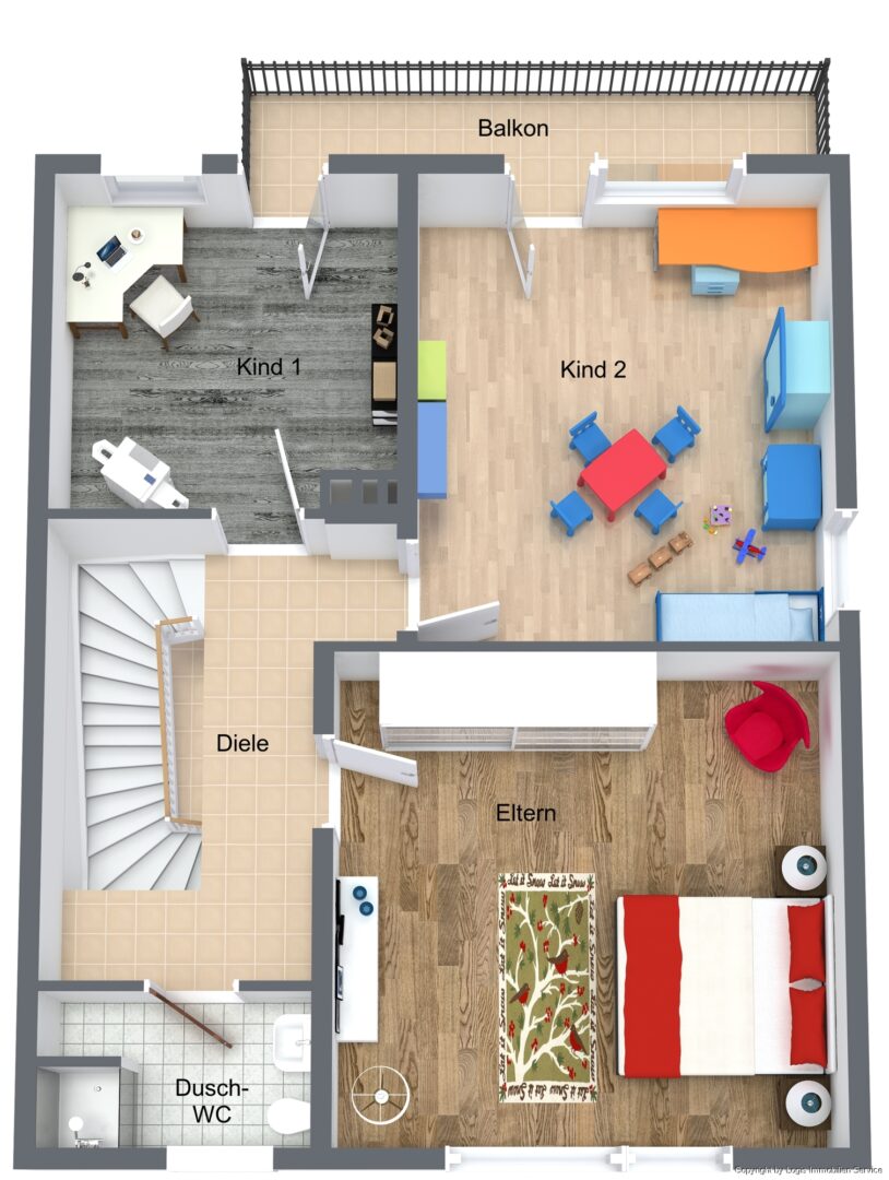 Grundriss OG 3D