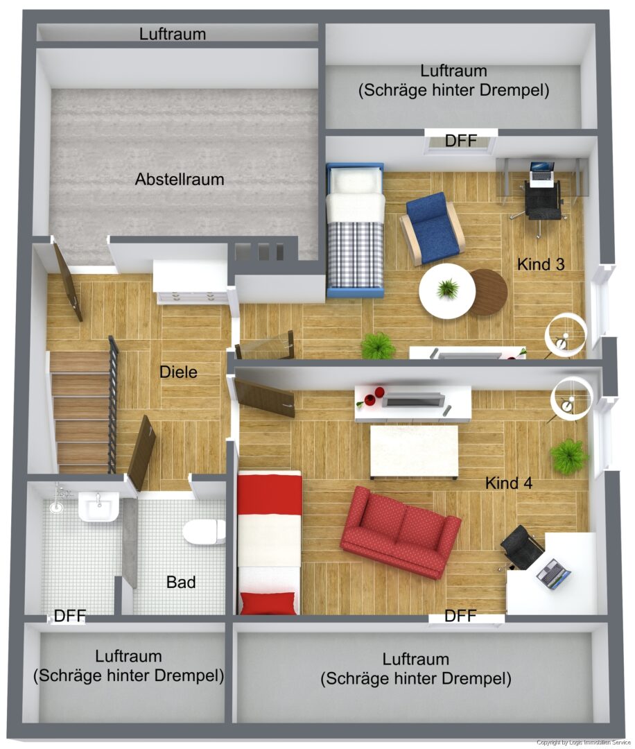Grundriss DG 3D