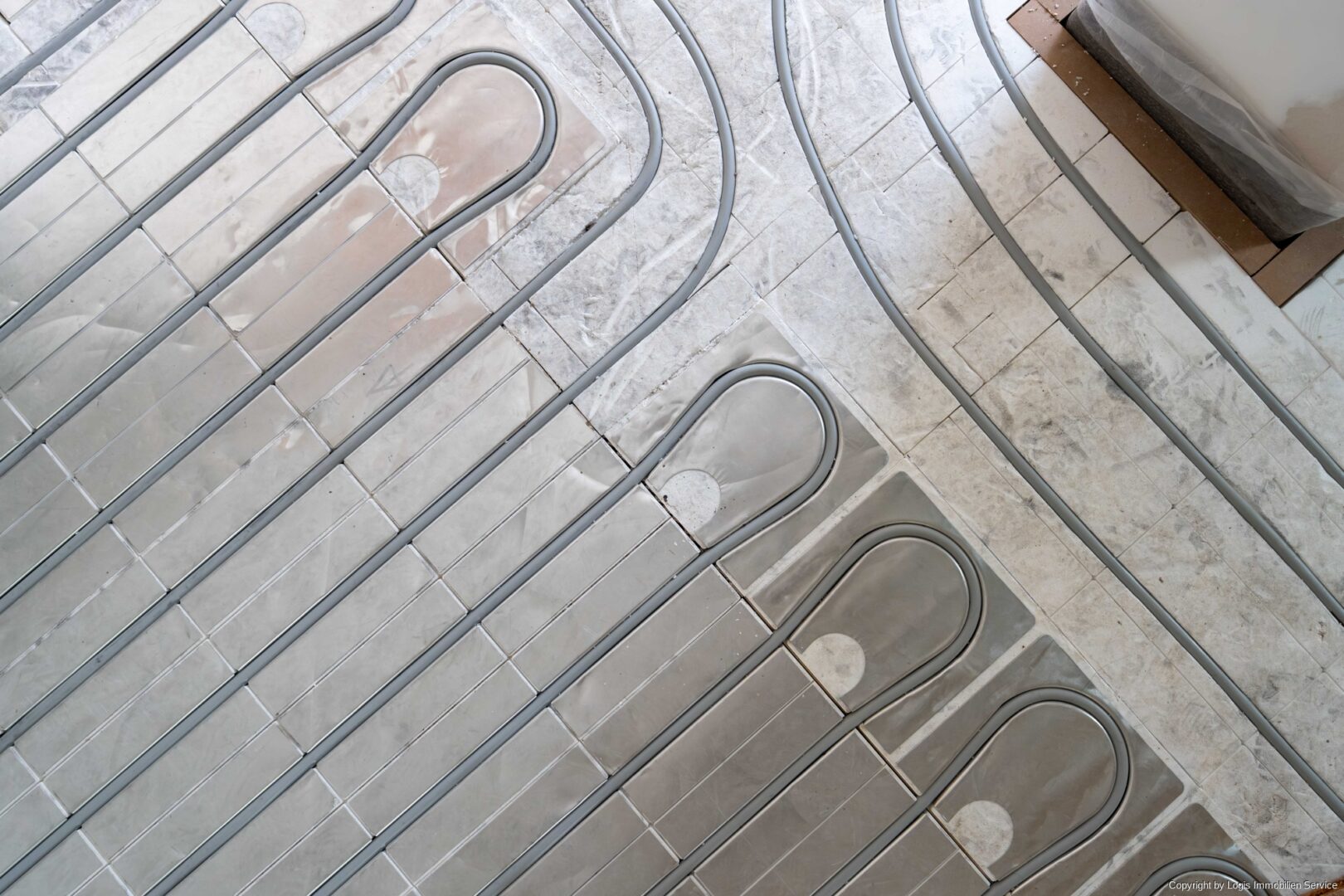 Schleifen für Fußbodenheizung