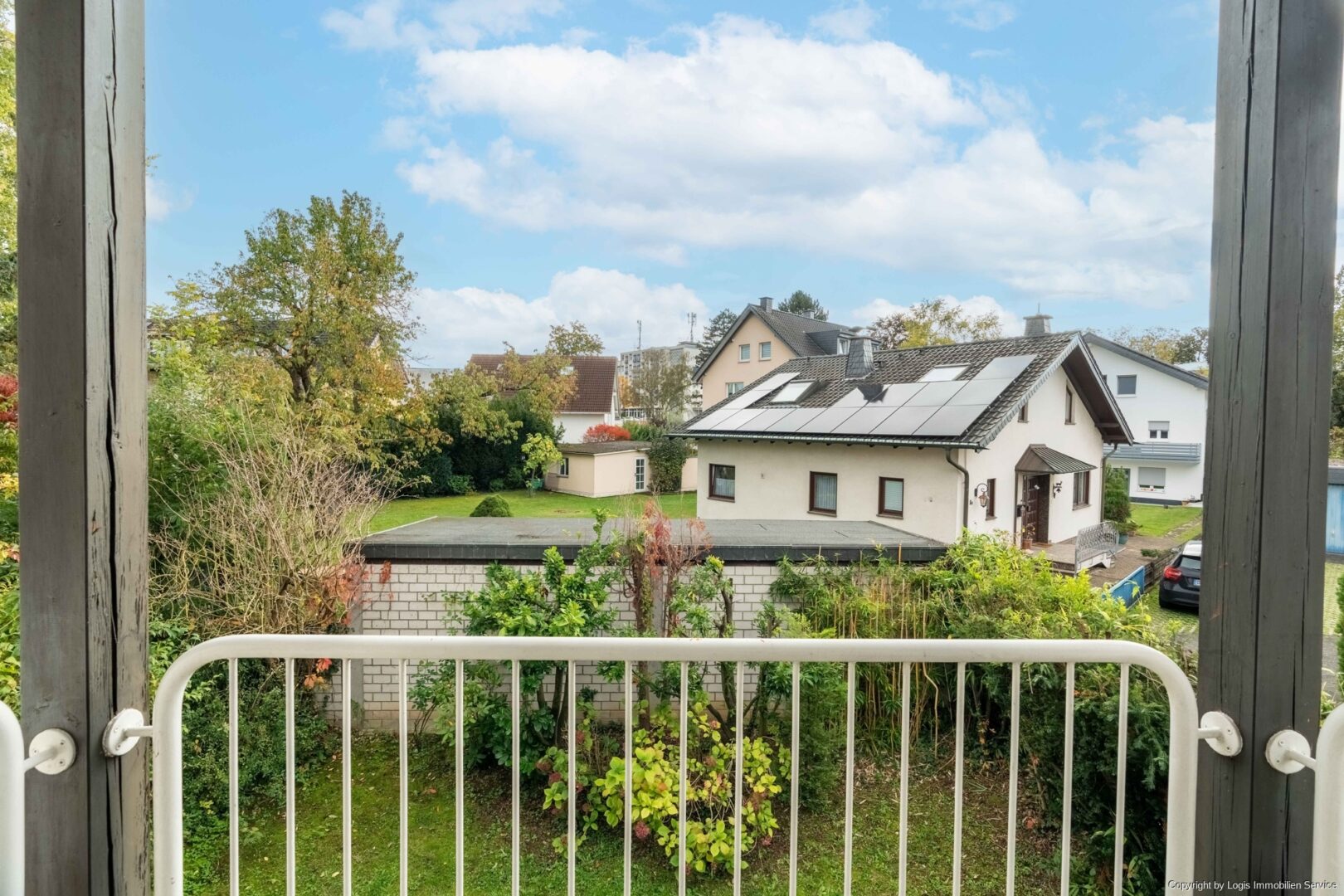 Blick vom Balkon