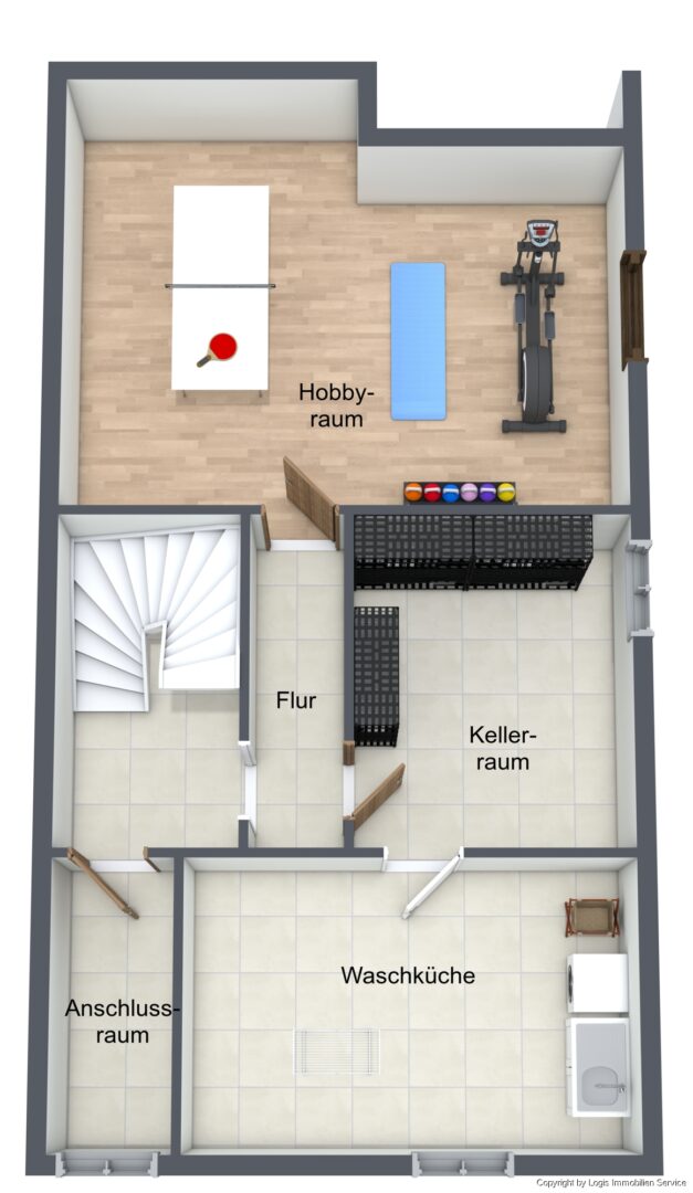 Grundriss KG_3D